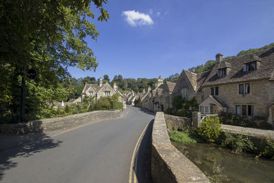 The picturesque village of castle combe in wiltshire, uk
