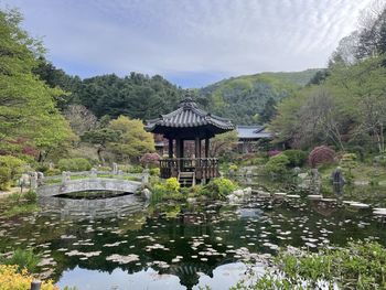 Built structure in lake