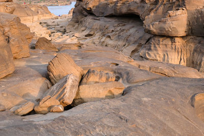 Rock formations in a desert