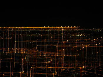 Illuminated cityscape at night