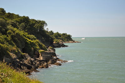 Scenic view of sea against sky