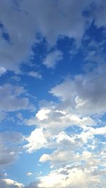 Low angle view of clouds in sky