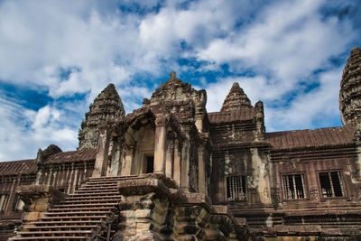 Low angle view of historical building against sky