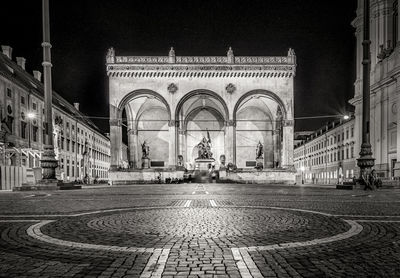 City street at night