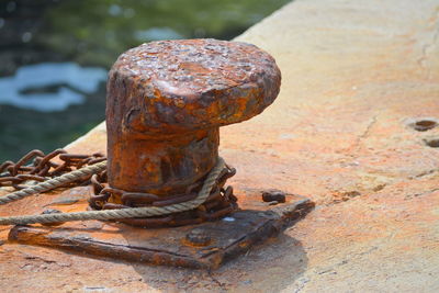 Close-up of rusty metal