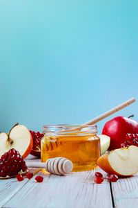 Close-up of drink on table