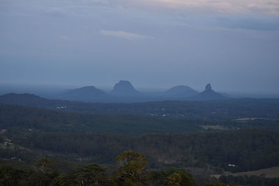 Scenic view of landscape against sky