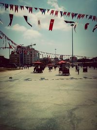 Built structures against the sky