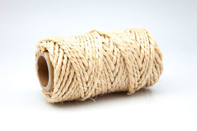 Close-up of crab over white background