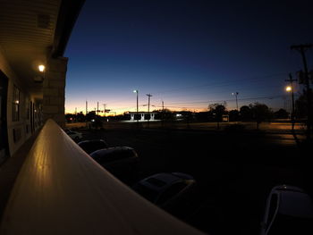 Cars on road at night