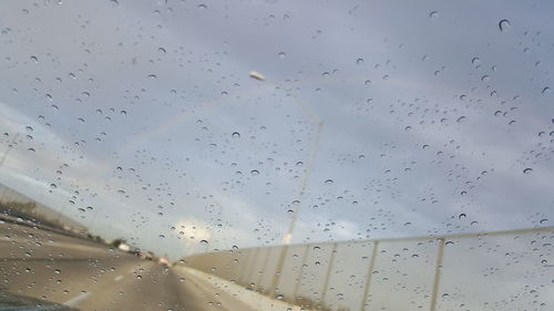 Raindrops on window