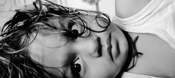 Close-up portrait of young woman