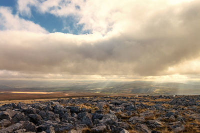 Aerial view of landscape against sky