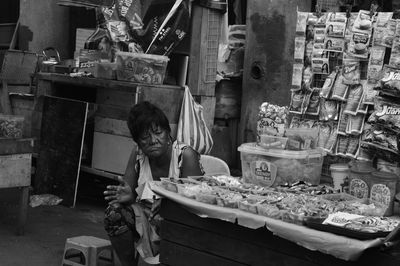 Boy having food