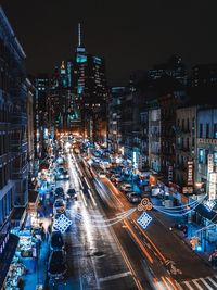 City street at night