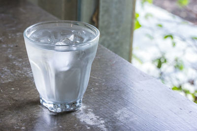 Close-up of drink on table