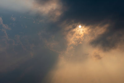 Low angle view of sky at night