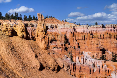 Panoramic view of rock formations