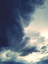 Low angle view of cloudy sky