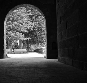 View of archway