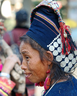 Close-up of woman