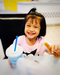 Portrait of a smiling girl