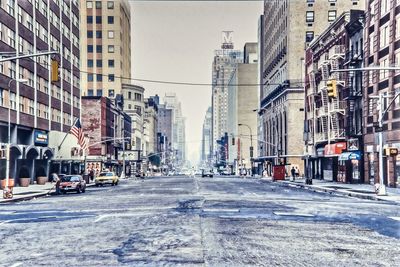 View of city street