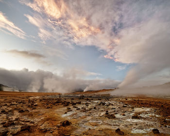 Scenic view of landscape against sky