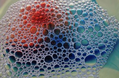 Full frame shot of bubbles in water