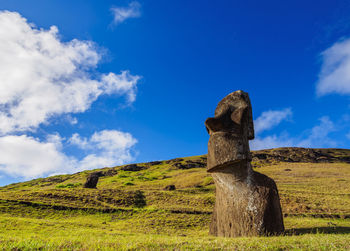 Scenic view of land against sky