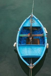 Boats in calm blue sea