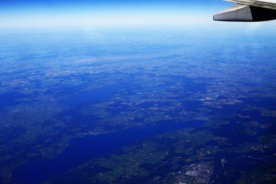 Aerial view of seascape