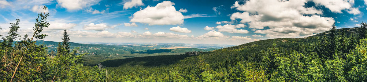 Panoramic view of landscape against sky