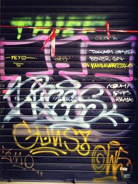 Multi colored information sign