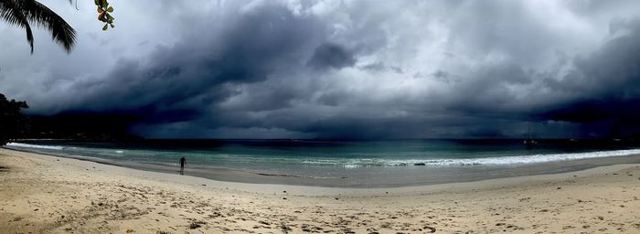 Panoramic view of sea against sky