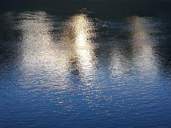 Reflection of sky in water