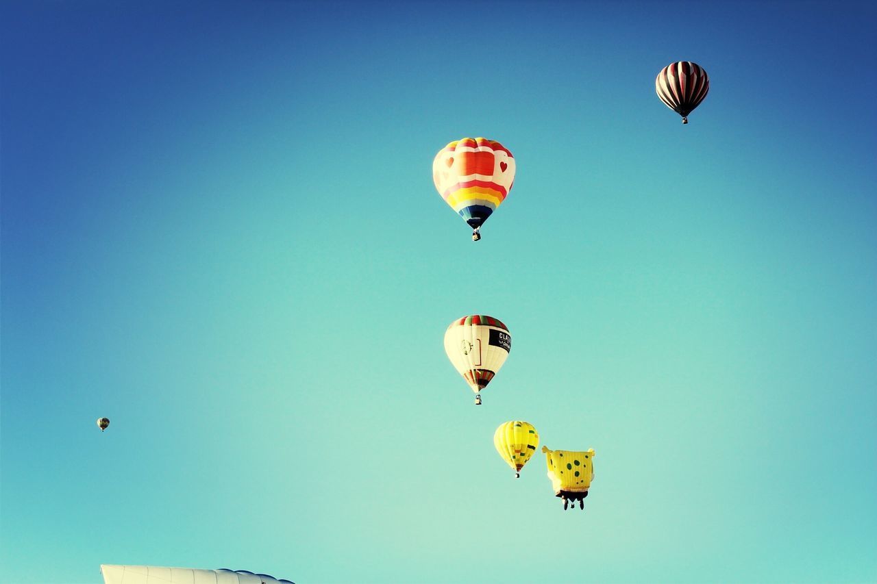 LOW ANGLE VIEW OF HOT AIR BALLOON AGAINST SKY