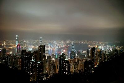 Hong kong cityscape at night