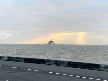 Scenic view of sea against sky