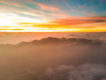 Scenic view of cloudscape during sunset