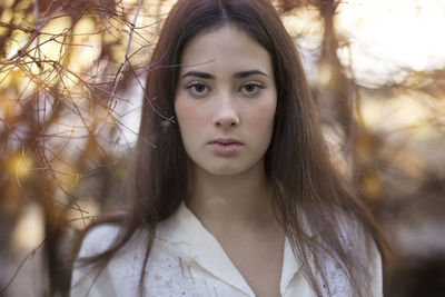 Portrait of young woman