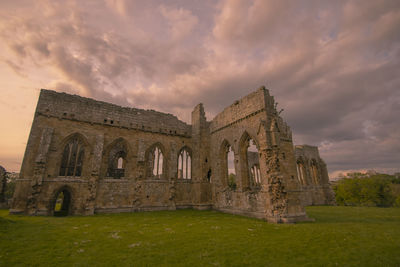 The ruins of egglestone abbey near castle barnard in county durham, uk