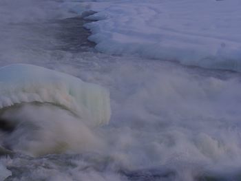 Scenic view of sea waves