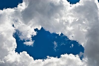 Low angle view of cloudy sky