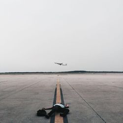 View of train on landscape