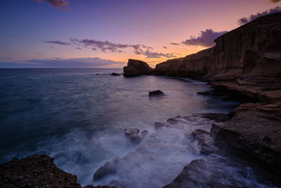 Tajao coast, tenerife, canary islands. spain