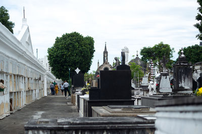 View of the campo santo cemetery on the day of the dead. city of salvador, bahia.