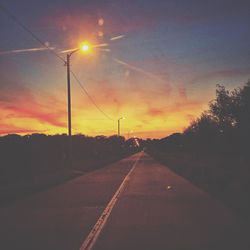 Road at sunset