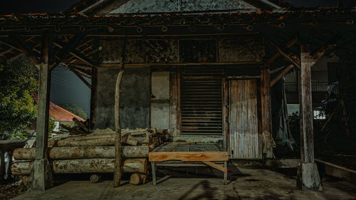 Interior of abandoned house