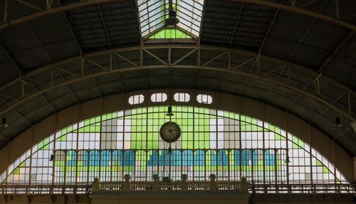 Low angle view of railroad station